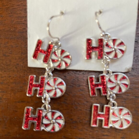 Bundle 3 for $12. Sparkly Christmas Dangle Earrings - Picture 1 of 2